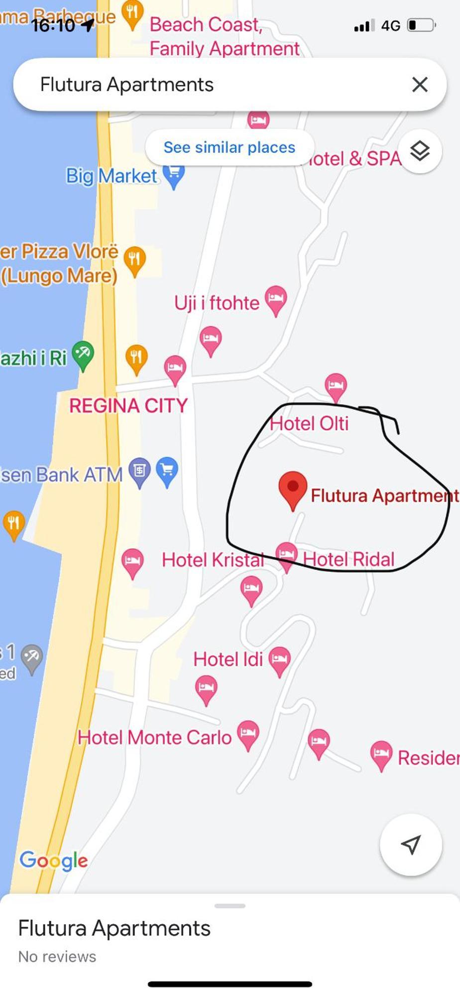 Flutura Apartments Вльора Екстер'єр фото